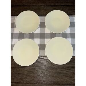 1831 Gorham Barela 10.5 Dinner Plate Classically Modern Bone ChinaCream Set  4‎